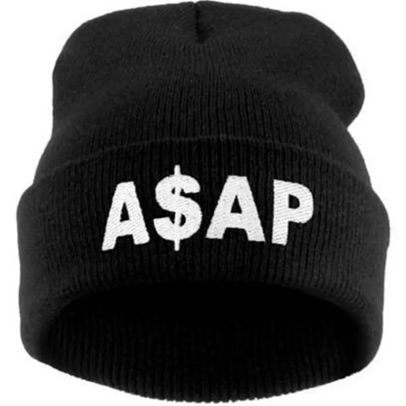 New Hip Hop Caps for Winter Unisex Acrylic Knitted Hats ASAP Skullies &amp Beanies Women | Аксессуары для одежды