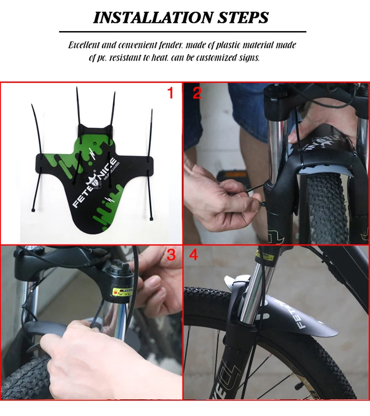 Новое Велосипедное защитное крыло для горного велосипеда грязевые защитные крылья для велосипеда передние крылья легко собрать легкий велосипед крыло