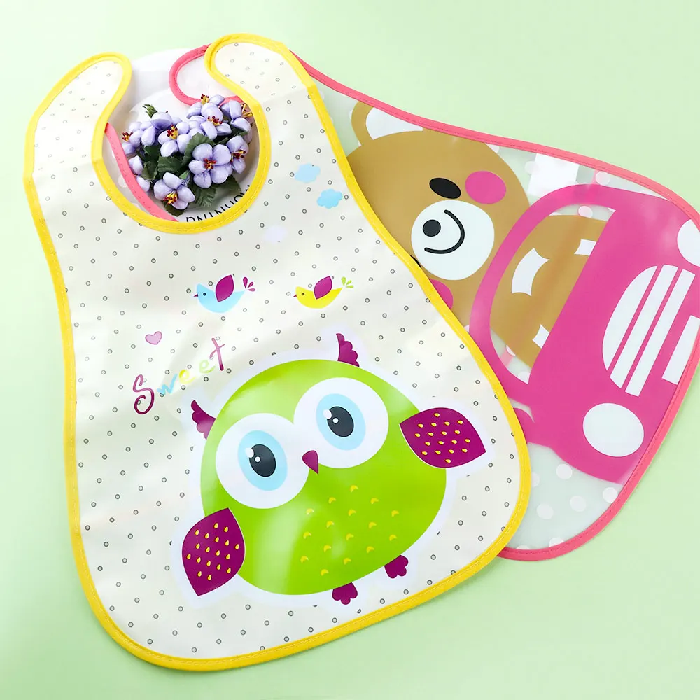 

Baby EVA Waterproof Lunch Feeding Bibs Newborn Baby Cute Cartoon Feeding Cloth Towels Children Apron Kids Feeding Accessories