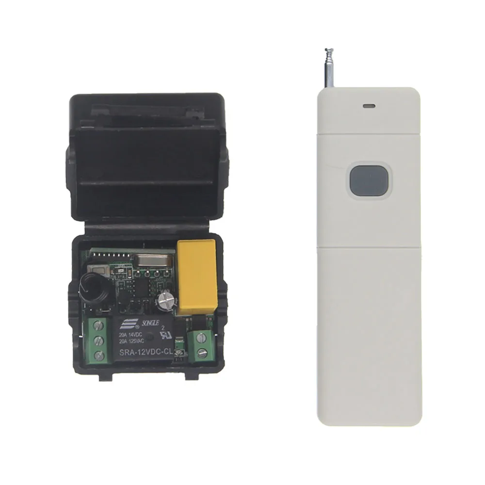 

3000m Long Distance Mini Size AC 220V 1CH 1 CH 10A RF Wireless Remote Control Switch System, Receiver+ Transmitter ,315/433 MHz