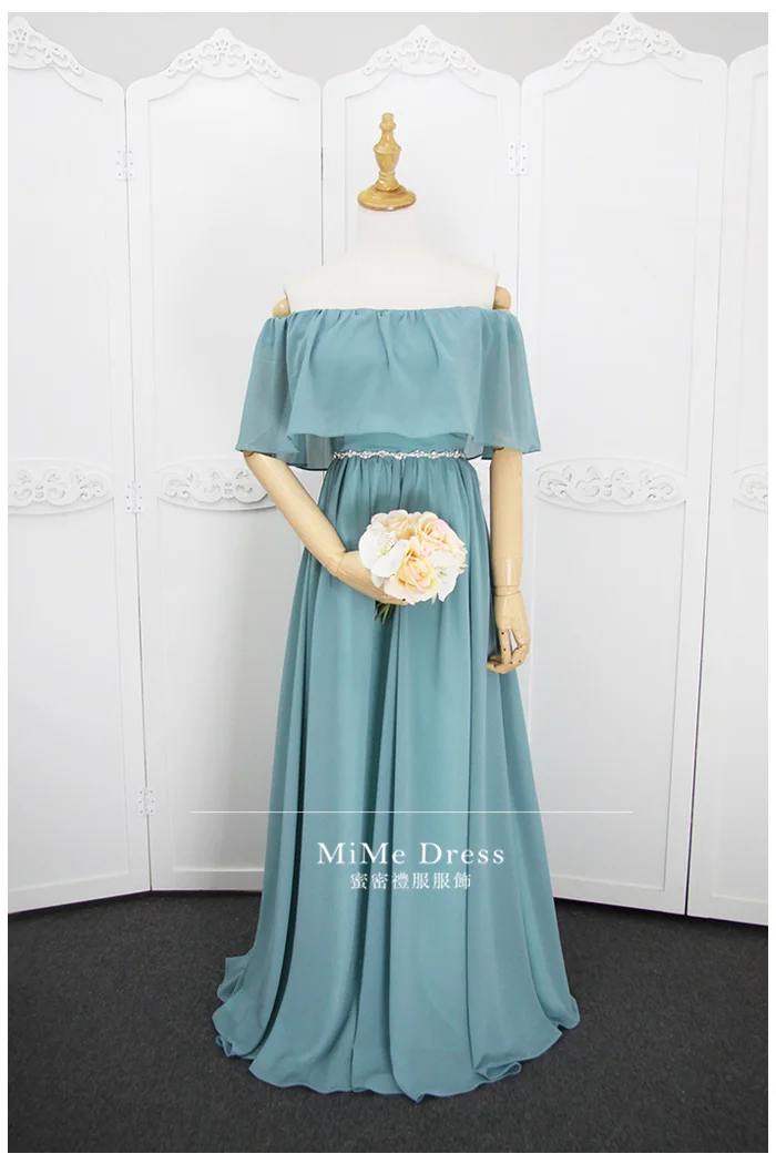 Vestido de festa павлин синий без рукавов с вырезом лодочка шифоновое платье для