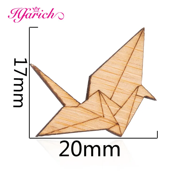 Hfarich деревянная мультяшная бумажная брошь на булавке элегантная оригами журавль эмалированная булавка броши Джинсовая Шляпа значок воротник ювелирные изделия - Окраска металла: Thousand paper crane