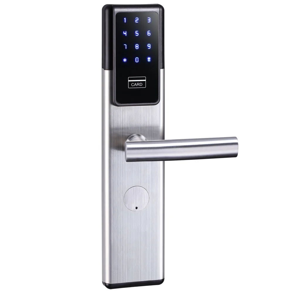 Безопасность электронный дверной замок, приложение wifi умный сенсорный экран блокировки, цифровой код клавиатуры Deadbolt для дома отель квартиры
