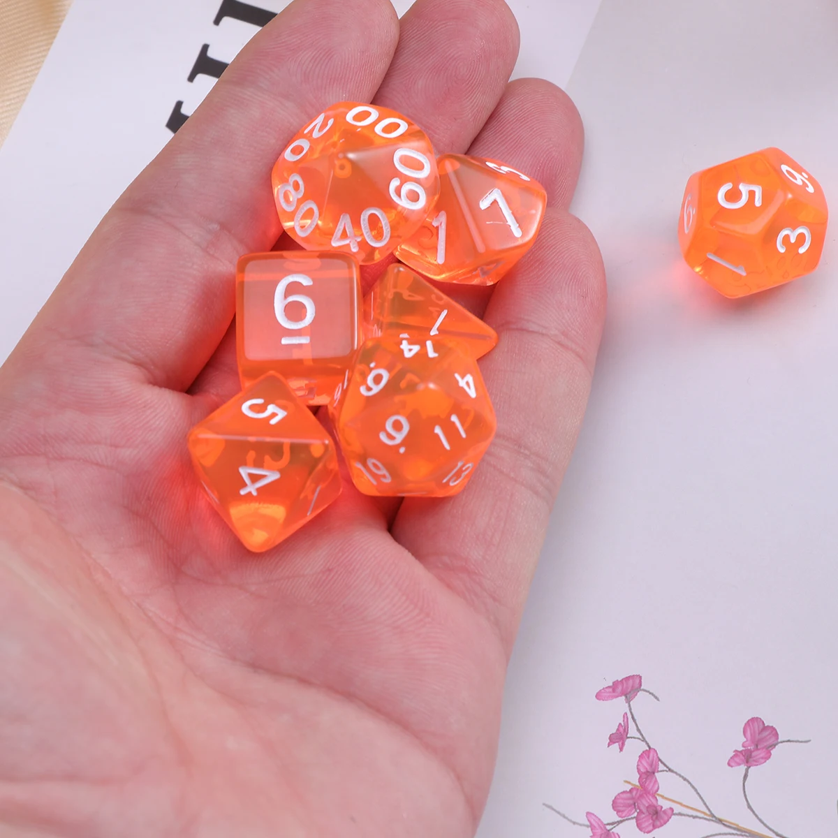 

20 Sided Game Dice D20 Polyhedral Dice for Dungeons and Dragons Table Games 5 Colors Available Funny Number Dice(1 x Dice)
