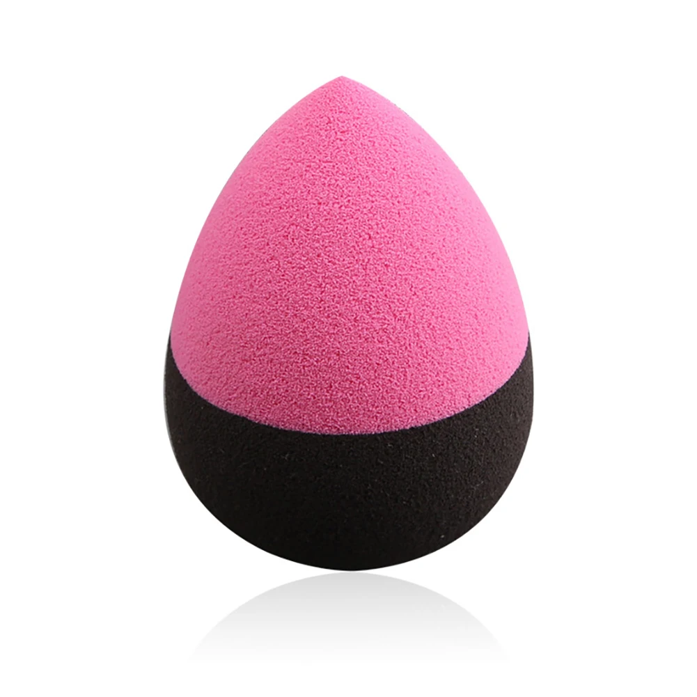 

Colorful Makeup Sponge Blender Smooth Shaped Water Droplets Puff (Pink And Black) Powder Black