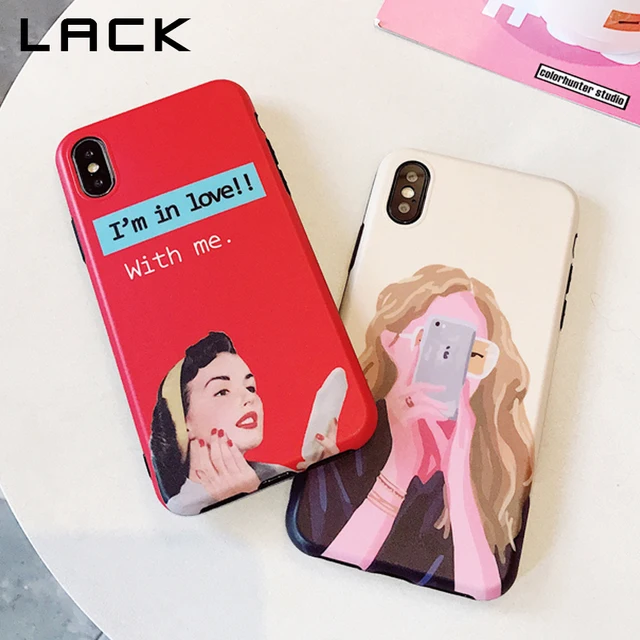 Best Offers LACK Fashion Cool Girl Phone Case For iphone 7 Case For iphone X 6 6S 7 8 Plus Retro Cover Lovely Cartoon Letter Print Cases Best Offers LACK Fashion Cool Girl Phone Case For iphone 7 Case For iphone X 6 6S 7 8 Plus Retro Cover Lovely Cartoon Letter Print Cases
