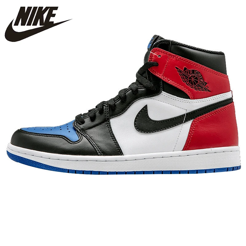 Nike Air Jordan 1 OG Top 3 AJ1 Joe 1 Mandarin Duck Fight Men's Basketball Shoes, Original Outdoor Shock-absorbing Sneakers