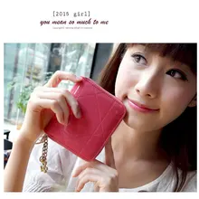 Forme la carpeta del Embrague de Las Mujeres Carteras de Dinero Clip de Trave Plegable Bolso con Monedero de Las Señoras Carteras Bolso FWH018