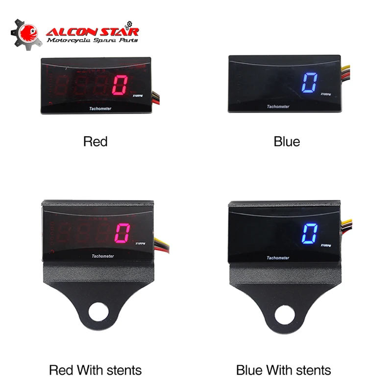 

Alconstar Waterproof 12V Koso Mini RPM Instrument Meter Tachometer Kit Digital Display LED Meter For BMW YAMAHA KAWASAKI