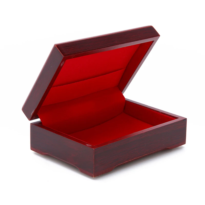 1Pc Wooden Box Playing Cards Container Storage Case Packing Poker Bridge Box 10.5*7.5*4.3cm