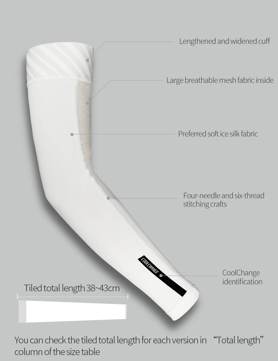 Coolсмена ледяная рука велосипедные гетры с защитой от ультрафиолета летние спортивные велосипедные рукава для фитнеса бега кемпинга Велосипед рукав для рук