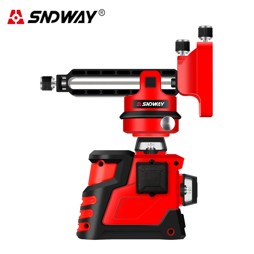 

SNDWAY Laser Level 360 Degree Rotary Self-Leveling Leveler 3D 12 Green Cross Laser Line Beam Super Powerful Function+Bracket