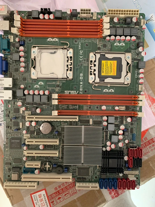 

original motherboard ASUS Z8NA-D6 LGA 1366 DDR3 for Xeon 5500 cpu UDIMM 24GB,RDIMM 48GB Desktop motherboard Free shipping