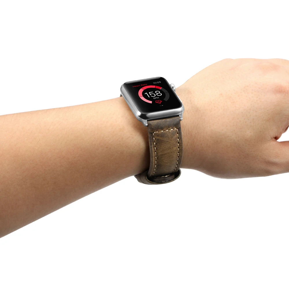 Ремешок коричневый винтажный ремешок для Apple Watch assolotamente кожаный iWatch 42 мм/44 мм Series 1