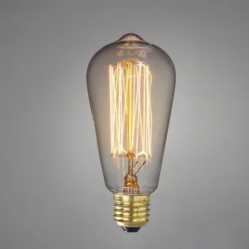 

4PCS Vintage Edison Light Bulbs Home Decoration Lighting E27 40W ST64 120V/220V Incandescent Bulbs Antique filament Bulbs
