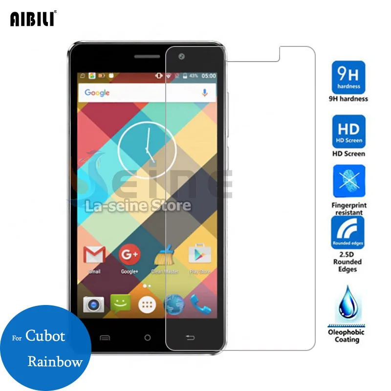 For Cubot Rainbow Tempered Glass Screen Protector 9H 2.5D 0.26mm Safety