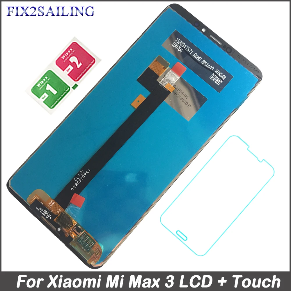 

Fix2sailing 100% Working LCD Display Touch Screen Digitizer Assembly For Xiaomi Mi Max 3 Phone LCD Replacement Part For Mi Max 3