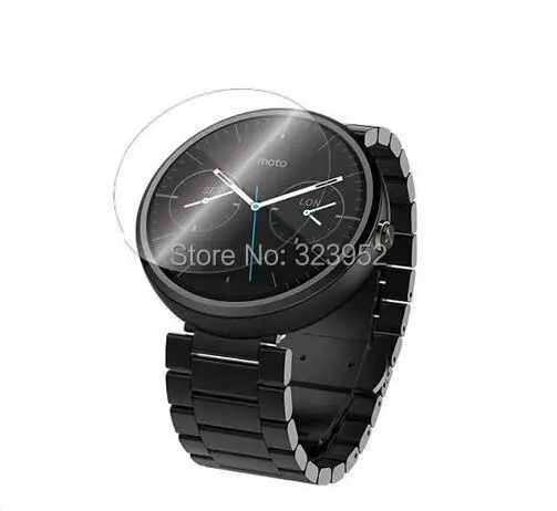 For Motorola Moto 360 font b Smartwatch b font Clear Screen Protector 500pcs lot Free Shipping