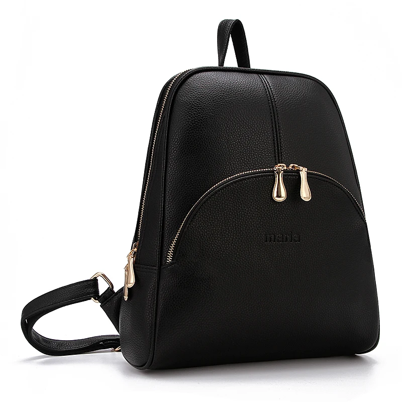 2015 جديد عارضة المرأة على ظهره الإناث بو الجلود المرأة الظهر Bagpack حقائب السفر حقيبة الظهر حزمة شحن مجاني