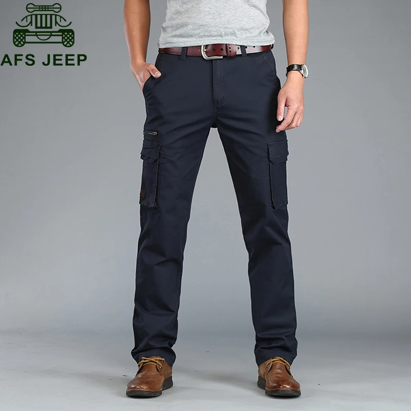 Buy AFS JEEP Brand 2018 Spring Cargo Pants Men Casual