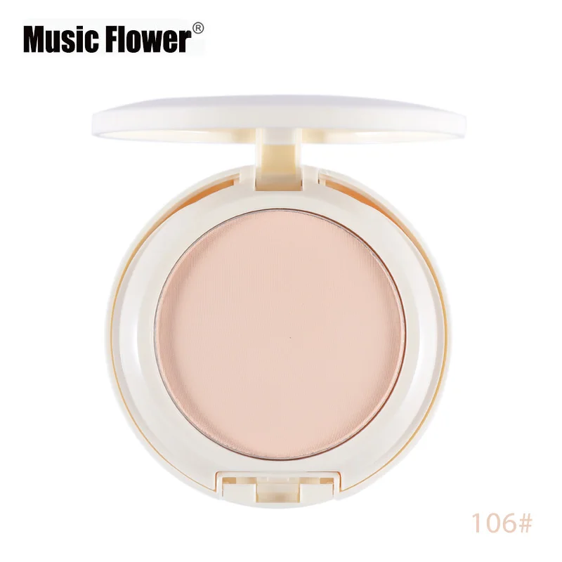 Music Flower бренд прессованный минеральный фиксирующая пудра Макияж Палитра контроль выработки кожного жира Водонепроницаемый длительный порошок кожи отделка косметический