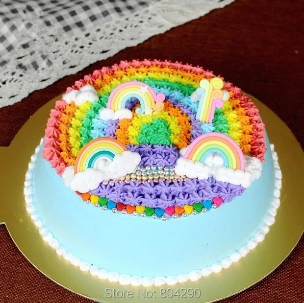 4 Design Available Polymer Clay Handmade Beautiful Rainbow ...