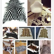 Tapetes para sala de estar Badroom кожаные коврики Alfombra Dormitorio шкуры животных напечатанный Ковер Натуральной формы tapis fourrure