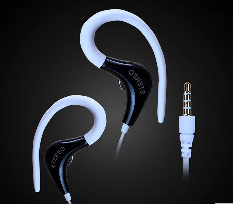3.5 mm jack hanging ear type anti-shedding wire sports earphones headset super bass stereo earphones for huawei xiaomi samsung