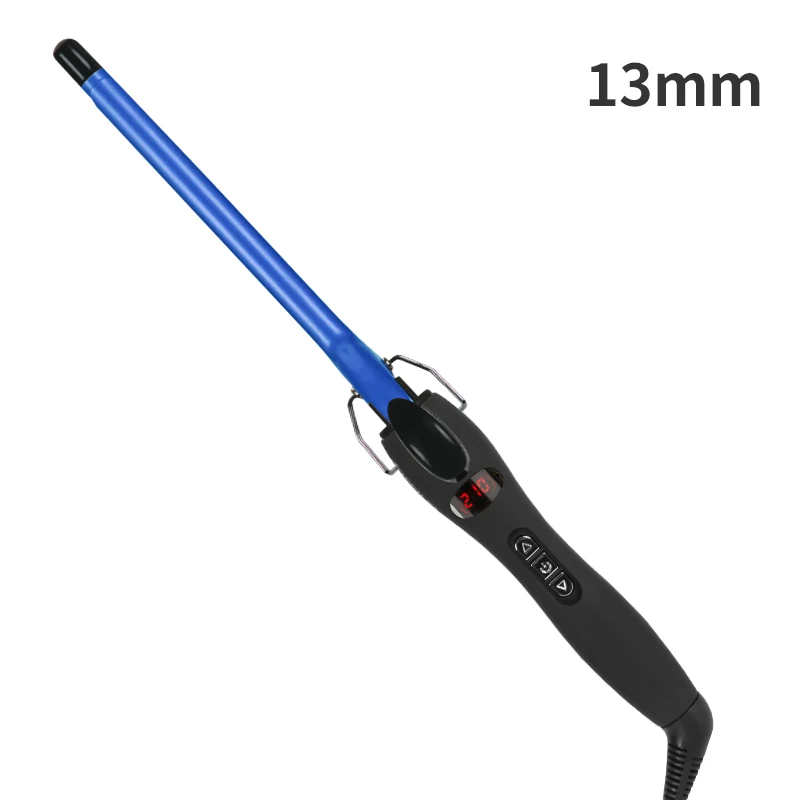 13MM BLUE Aofeilei профессиональный 9 мм щипцы для завивки волос Вэйвер груша цветок конус керамическая Керлинг палочка ролик салон красоты бигуди для волос - Цвет: 13MM BLUE