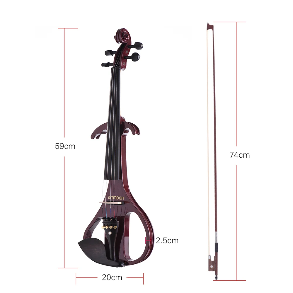 Ammoon Full Size Silent Violin - Geige
