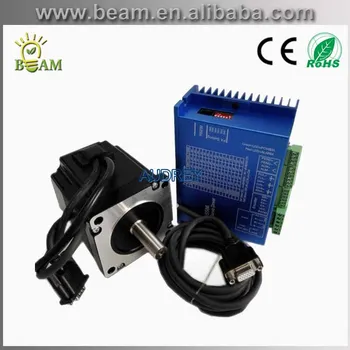 

4N.m 4A 60mm Closed Loop Stepper Motor NEMA24 With Driver And 3M Cables / Length : 120mm 60HS100-4004XSV1000