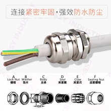 1 шт. Нержавеющая сталь M40 M50 M63 Водонепроницаемый разъем кабельные вводы