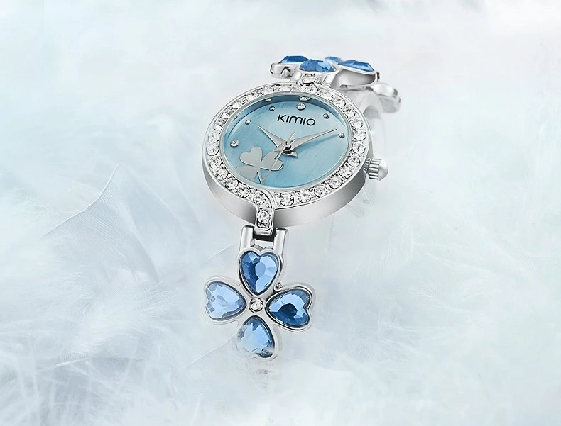 KIMIO Lucky Clover Love Crystal Ladies Watches Women Dress Diamond Woman Watches 2018 Brand Luxury Quartz Watches Woman Clock KIMIO Lucky Clover Love Crystal Ladies Watches Women Dress Diamond Woman Watches 2018 Brand Luxury Quartz Watches Woman Clock