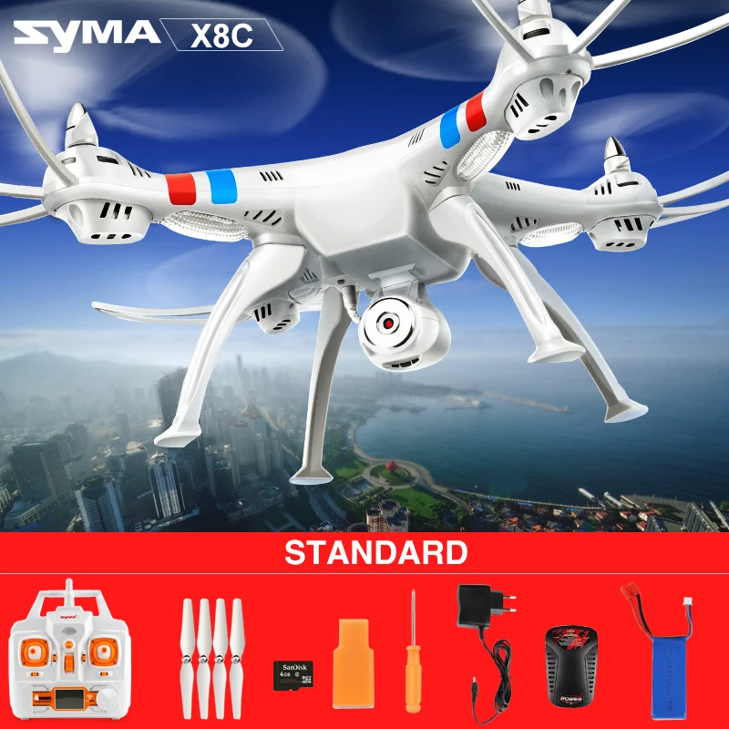 Syma X8C Venture font b Drone b font with Camera HD Professional RC Quadrocopter 4CH 2MP