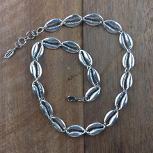 ДМ, нержавеющая сталь, ракушка, колье, ожерелье для женщин, богемное, посеребренное, перо, подвеска, ювелирное изделие, колье, бижутерия для женщин