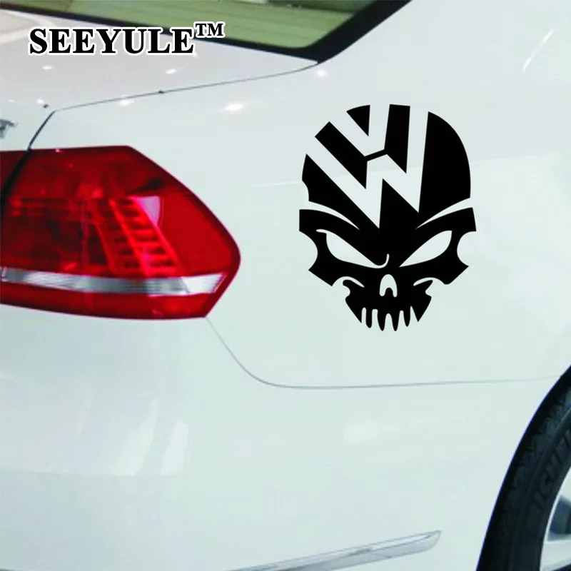 1 шт. стикер SEEYULE Ghost Rider Skull Crazy Car Эмблема Крышка топливного бака Виниловая