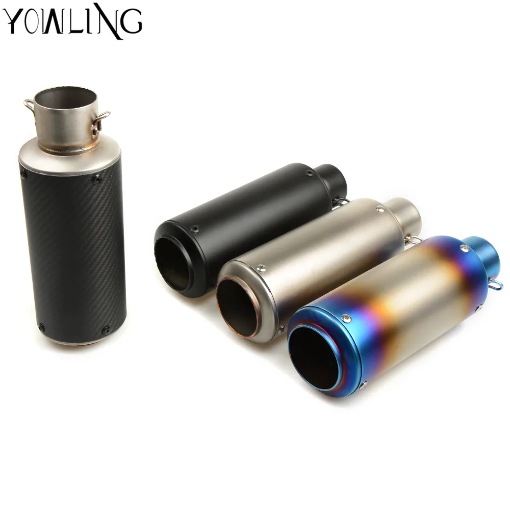 YOWLING Motorcycle Exhaust Muffler Stainless Steel Motorbike Muffler Exhaust Pipe Escape for bmw S1000RR yamaha Kawasaki Honda
