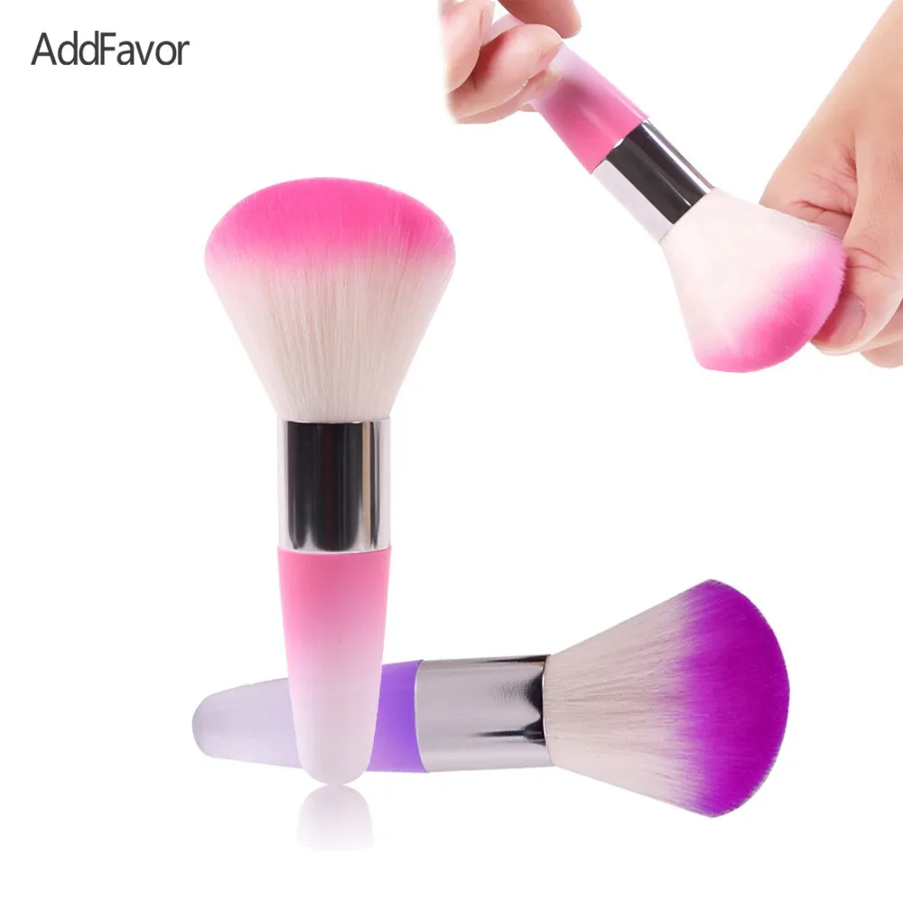 

AddFavor Nail Brush Manicure Nail Art Cleaner Nylon Fiber Dust Cleaning Nail Art Brush Face Powder Cosmetic Makeup Blush Brush