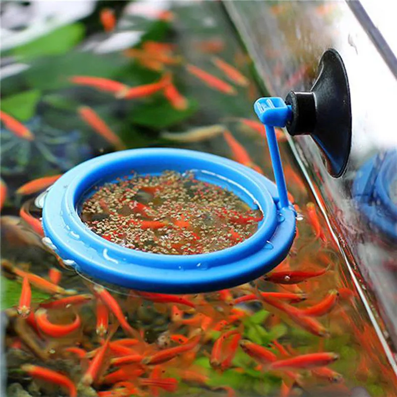Кормление кольцо аквариум станция плавающий пищевой лоток питатель Квадратный Круг воды завод плавучести присоска