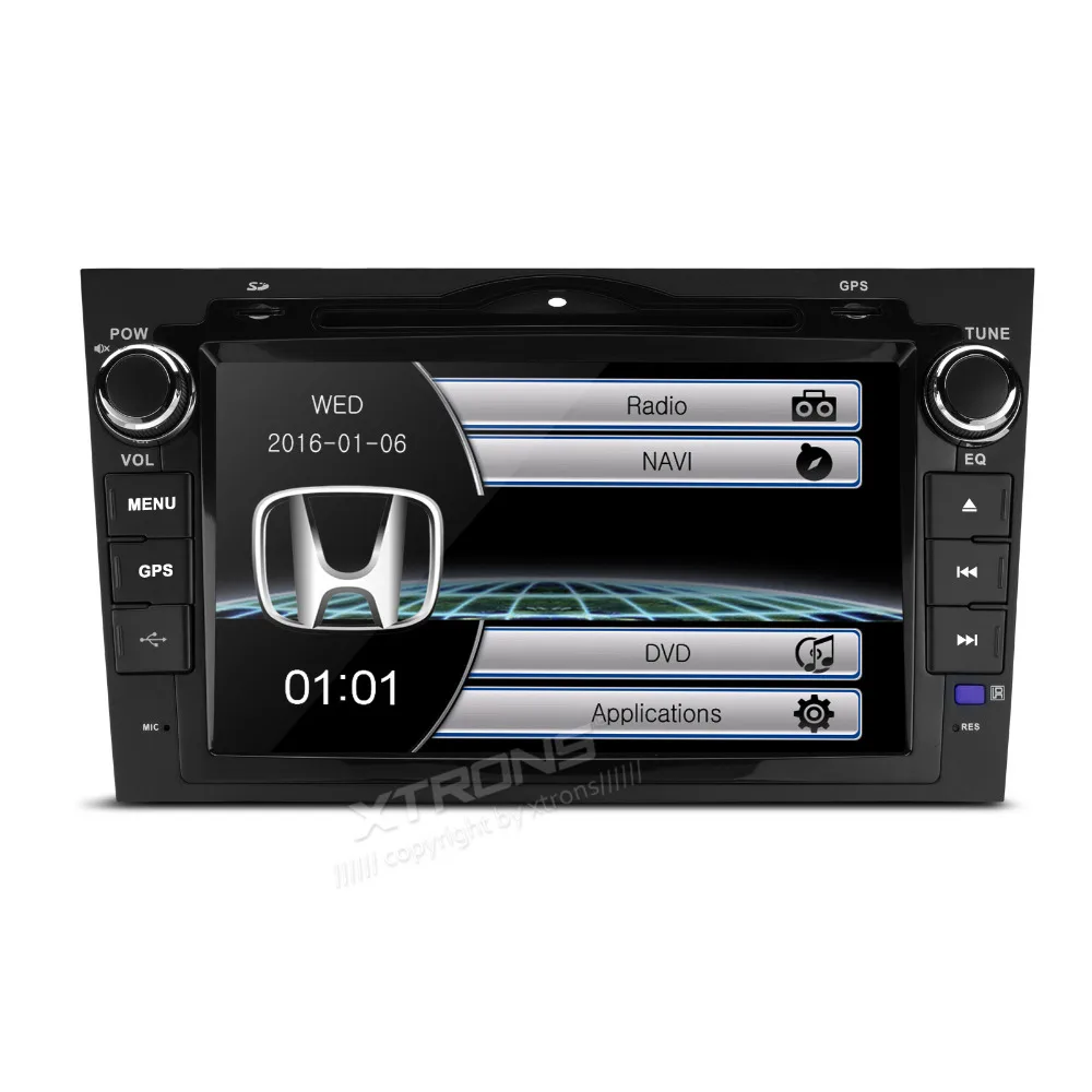 Excellent XTRONS 8" HD Digital Touch Screen 2 din Car Stereo Radio DVD Player GPS Steering Wheel For Honda CRV 2007 2008 2009 2010 2011 1