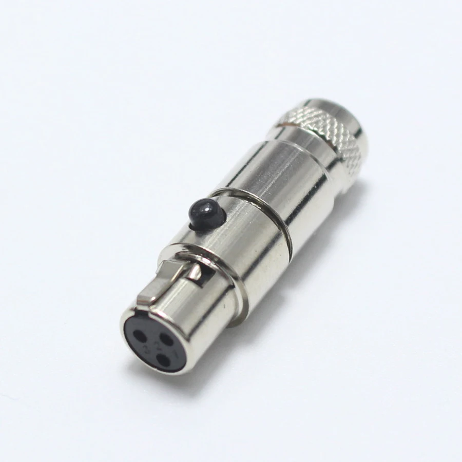 Мини разъем XLR 3 Pin гнездовой маленький P Аудио металлический микрофон MIC адаптер