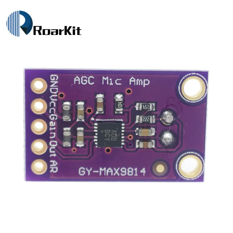 MAX9814 микрофонный усилитель с АРУ плата модуль автоматического управления усилением для Arduino программируемый атака и релиз соотношение низкий THD