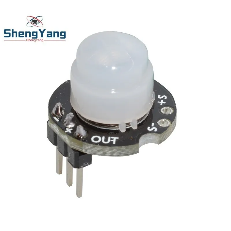 

MH-SR602 MINI Motion Sensor Detector Module Pyroelectric Infrared PIR kit sensory switch Bracket for arduino Diy With lens