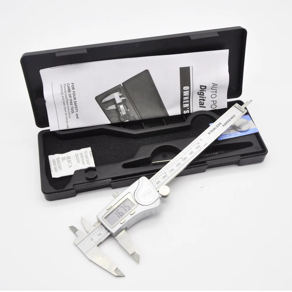 

Measurement Tool Stainless Steel Electronic Digital Caliper High Precision 0-150mm/0-6" LCD Display