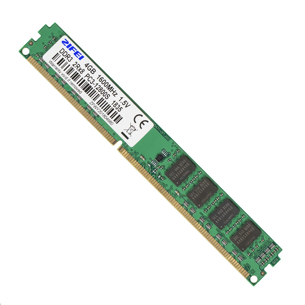 ZIFEI DDR3 8GB(4GB*2 Dual-channel) RAM 1066 1333 1600 MHz 2Rx8 Dual module 240pin non-ECC UDIMM Desktop Memory with 16pcs chips