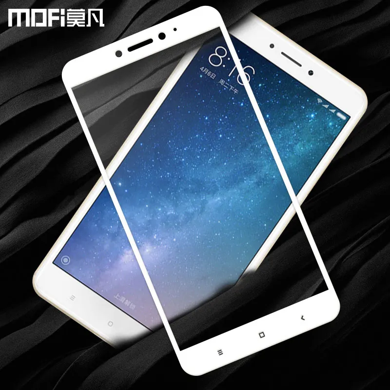 Xiaomi Max 2 Стекло mi Max2 закаленная пленка MOFI 2.5D Полное покрытие экрана Защитное
