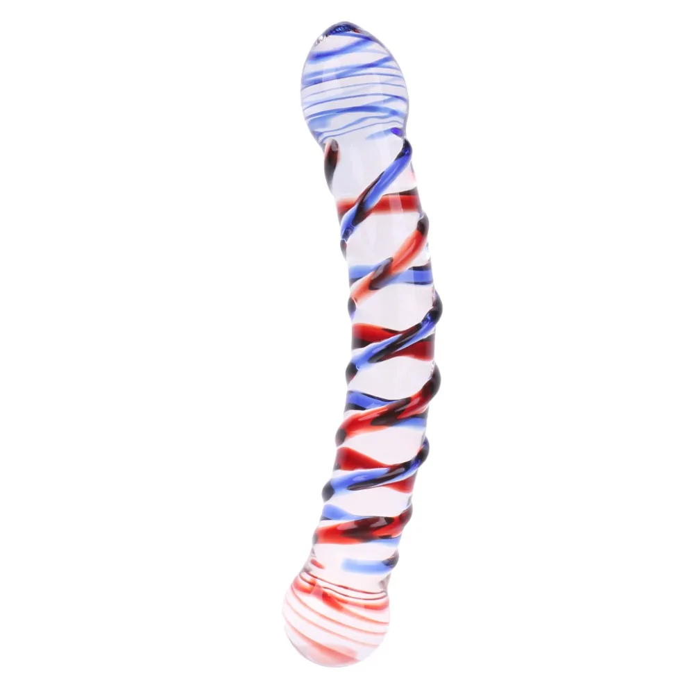 Pyrex Glass Dildo Double Ended Headed Crystal Fake Penis Anal Butt Plug G Spot New Arrival | Красота и здоровье