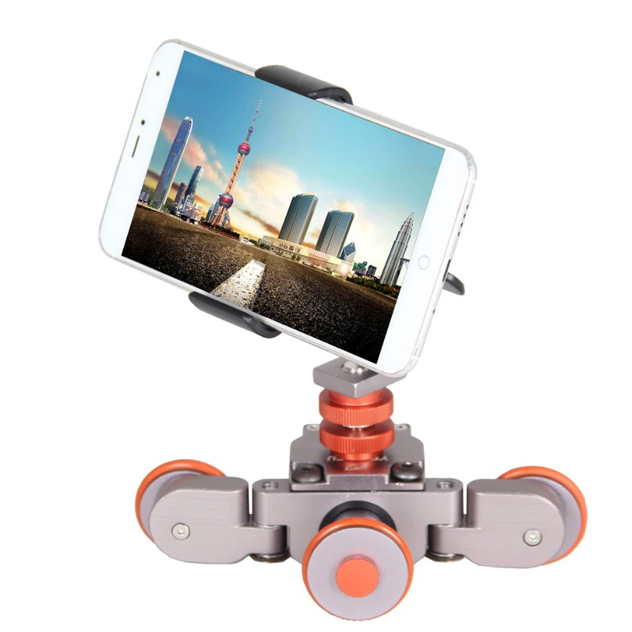 Электрический Autodolly видео автомобиль моторизованный DSLR операторская тележка на