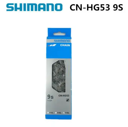 

Shimano CN HG53 9S Speed Chain 116L Link MTB & Road Bicycle Part