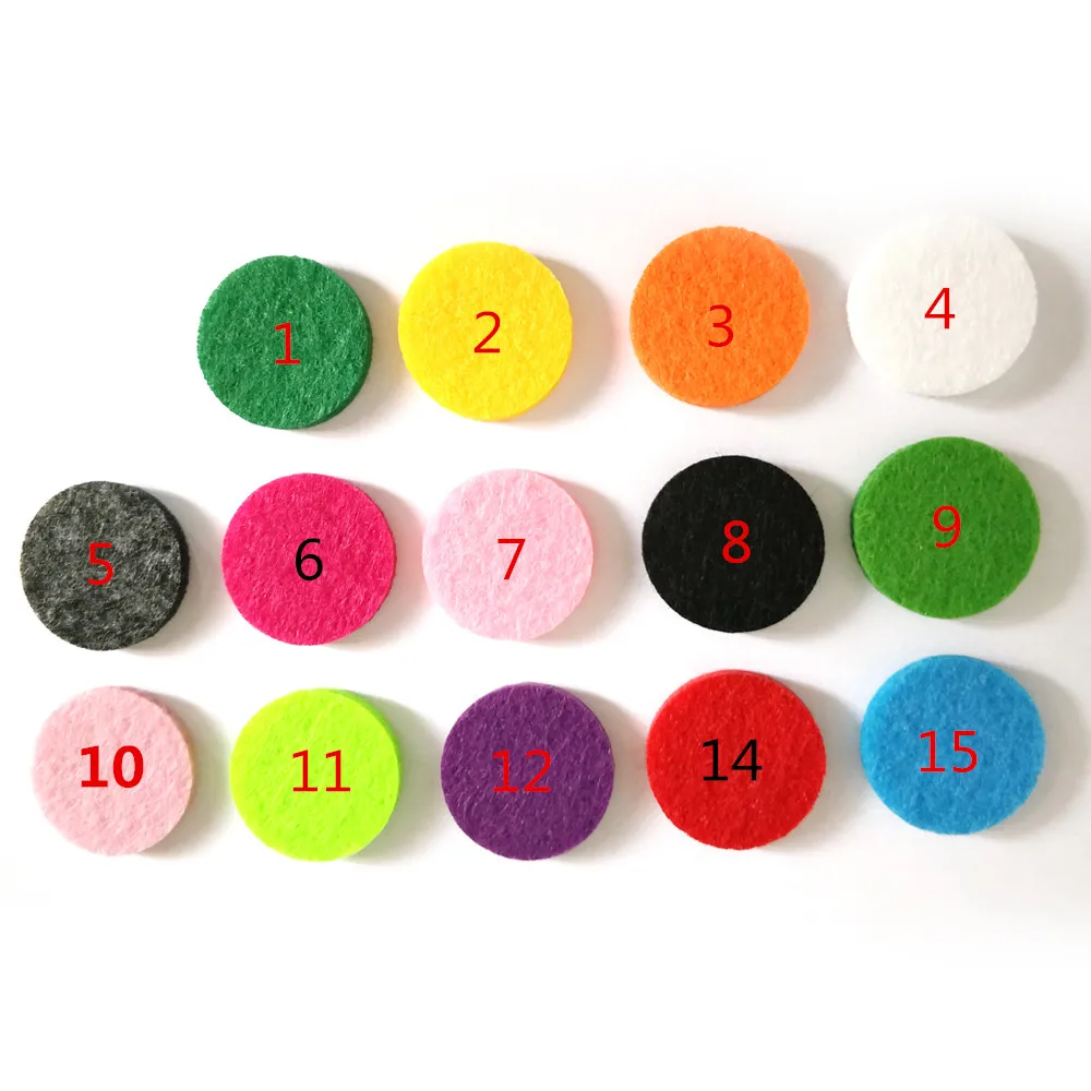 

100pcs/lot 22mm Aromatherapy Essential Oil Diffuser Felts/ PADS fit for 30mm Essential Oil Diffusing Perfume Locket Necklace